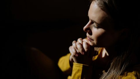 person praying