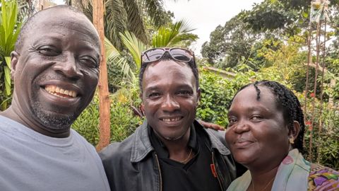 World Challenge partner Eleazar, Silvia’s husband, Silvia, and  Amos Tomah.